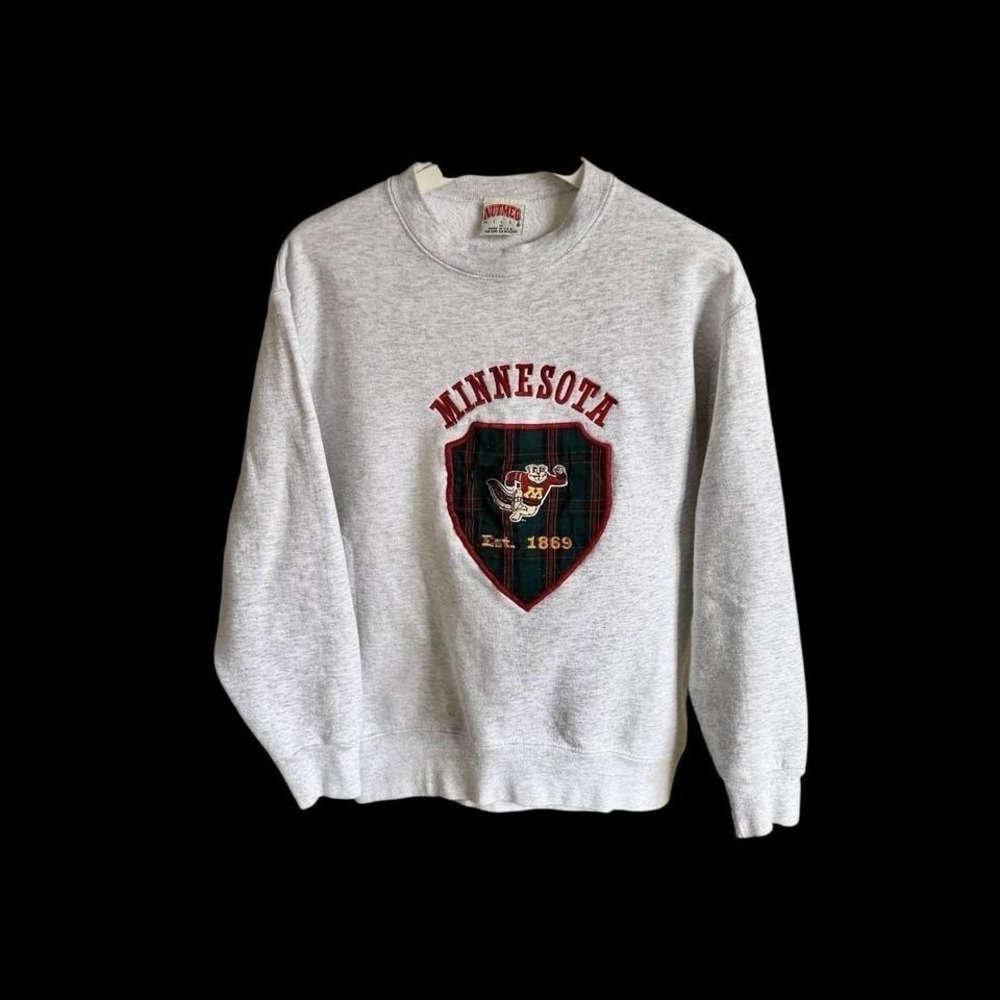 Vintage Nutmeg Mills University Of Minnesota Golden Gophers Sweatshirt Medium